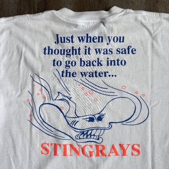 Vintage Stingrays T-Shirt Single Stitch Just When You Thought XL - Picture 5 of 5